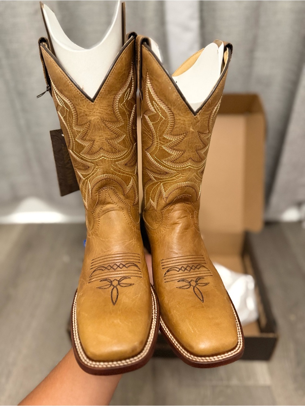 Cowgirl boots Brown/Cream - Picture 2 of 7